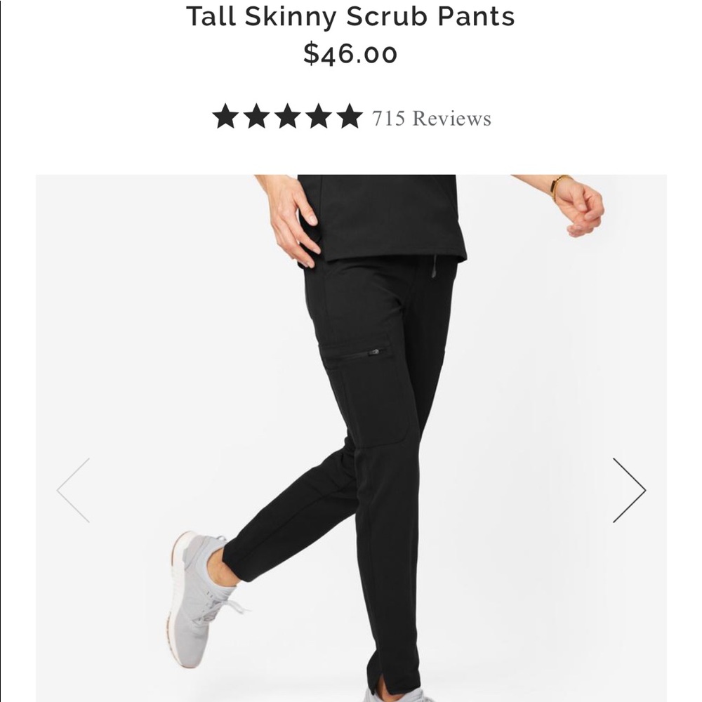 Figs skinny leg scrub pants